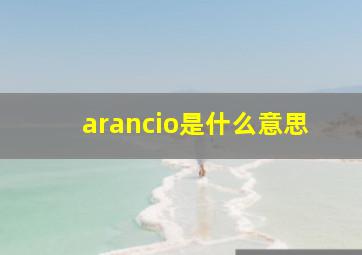 arancio是什么意思