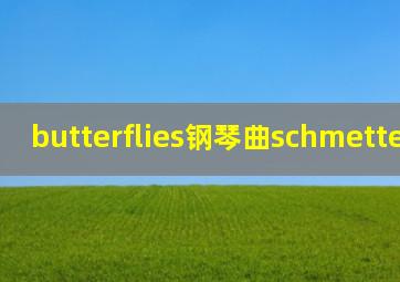 butterflies钢琴曲schmetterlinge