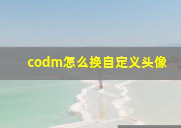 codm怎么换自定义头像