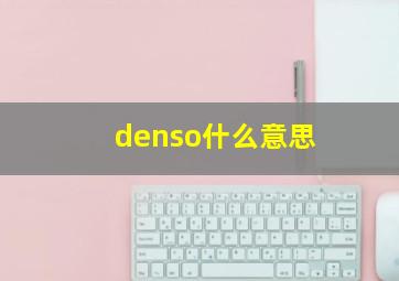 denso什么意思