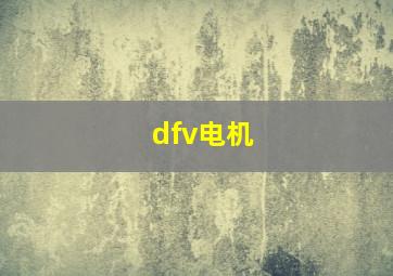 dfv电机