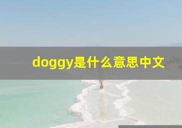 doggy是什么意思中文