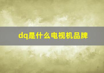 dq是什么电视机品牌