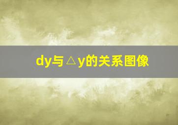 dy与△y的关系图像