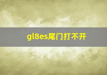 gl8es尾门打不开