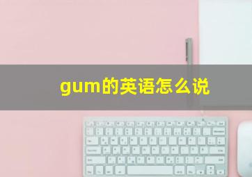 gum的英语怎么说