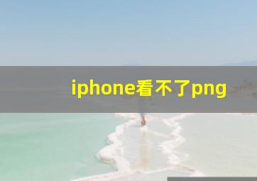 iphone看不了png