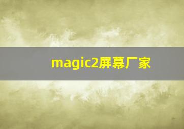 magic2屏幕厂家