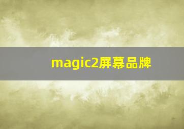 magic2屏幕品牌