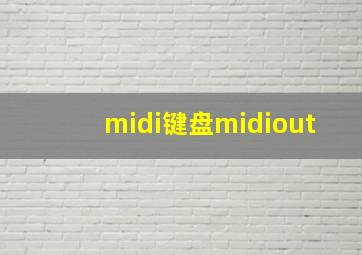 midi键盘midiout