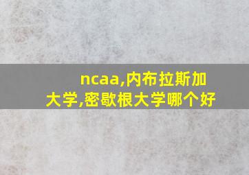 ncaa,内布拉斯加大学,密歇根大学哪个好