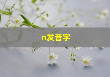 n发音字