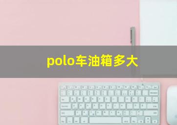 polo车油箱多大