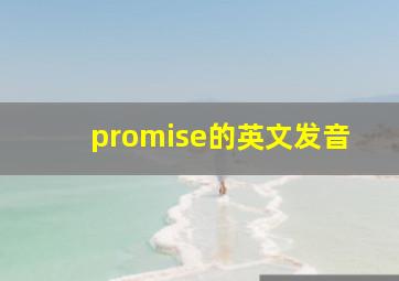 promise的英文发音