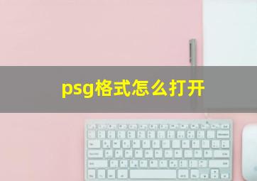 psg格式怎么打开