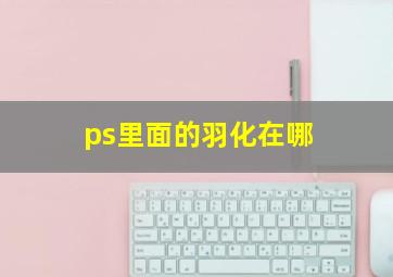 ps里面的羽化在哪