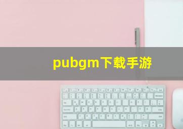 pubgm下载手游