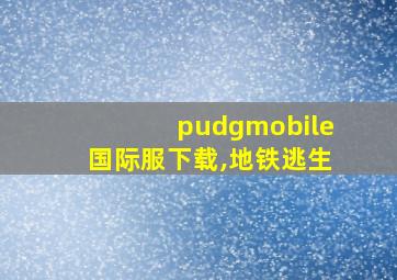 pudgmobile国际服下载,地铁逃生