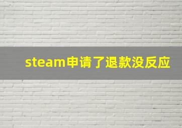 steam申请了退款没反应