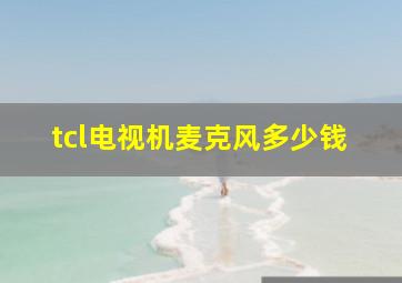 tcl电视机麦克风多少钱