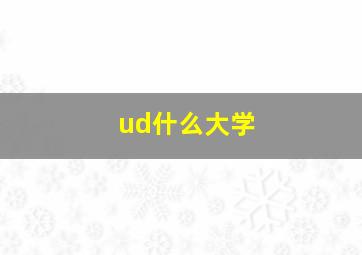 ud什么大学