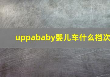 uppababy婴儿车什么档次