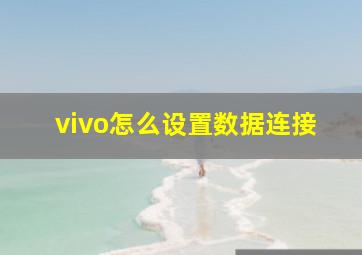 vivo怎么设置数据连接