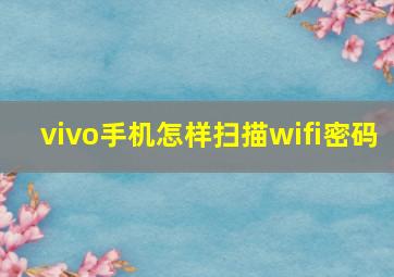 vivo手机怎样扫描wifi密码