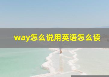 way怎么说用英语怎么读