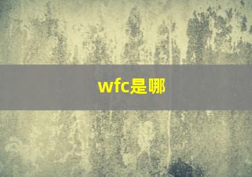 wfc是哪