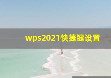 wps2021快捷键设置