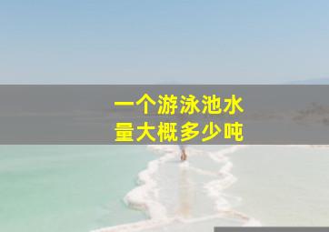 一个游泳池水量大概多少吨