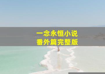 一念永恒小说番外篇完整版