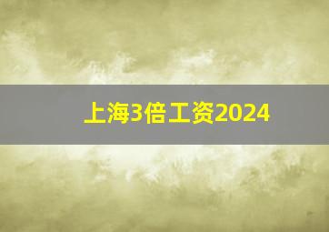 上海3倍工资2024