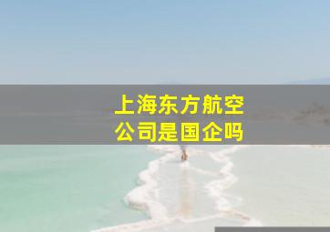 上海东方航空公司是国企吗