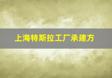 上海特斯拉工厂承建方