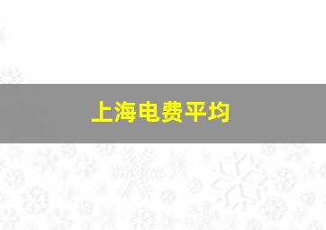 上海电费平均