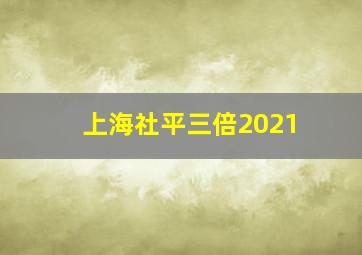 上海社平三倍2021