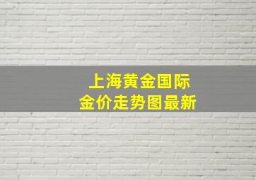 上海黄金国际金价走势图最新