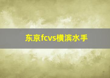 东京fcvs横滨水手