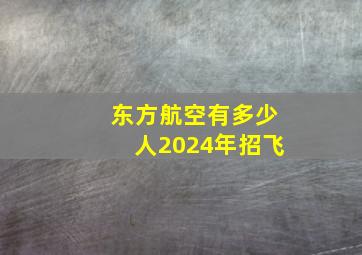 东方航空有多少人2024年招飞