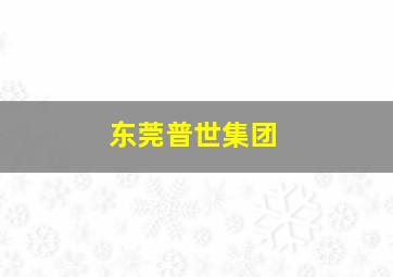 东莞普世集团