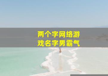 两个字网络游戏名字男霸气