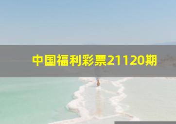 中国福利彩票21120期