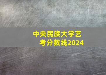 中央民族大学艺考分数线2024