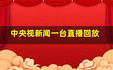 中央视新闻一台直播回放