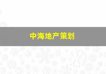 中海地产策划