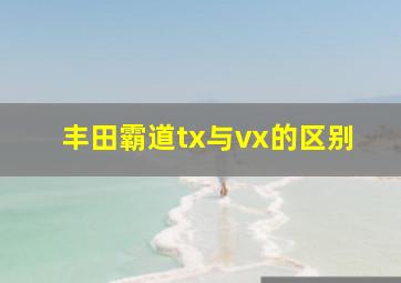 丰田霸道tx与vx的区别