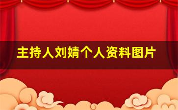 主持人刘婧个人资料图片