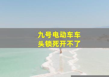 九号电动车车头锁死开不了